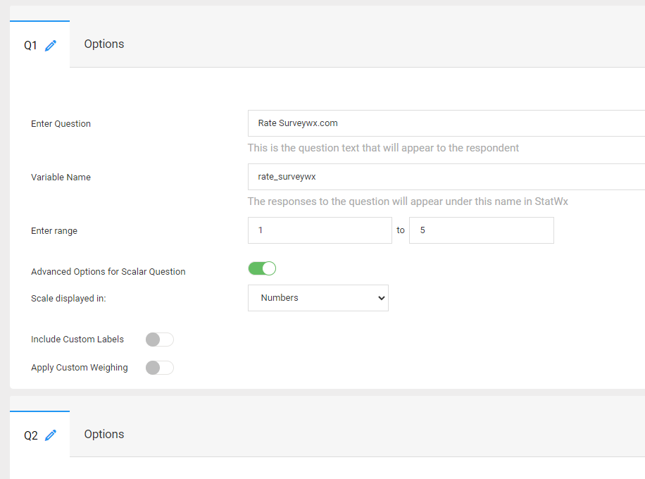 Surveywx Question